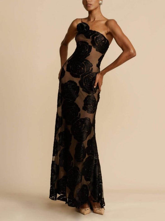 Isla | Women's Elegant Floral Evening Dress