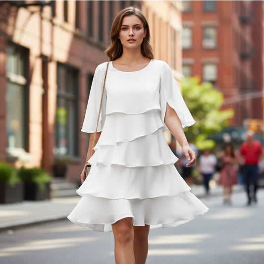 Wren | Women's Fall Ruffled Midi Dress