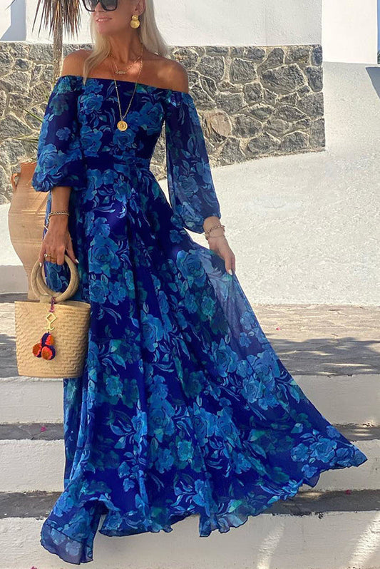 Ines | Women's Elegant Floral Fall Dress