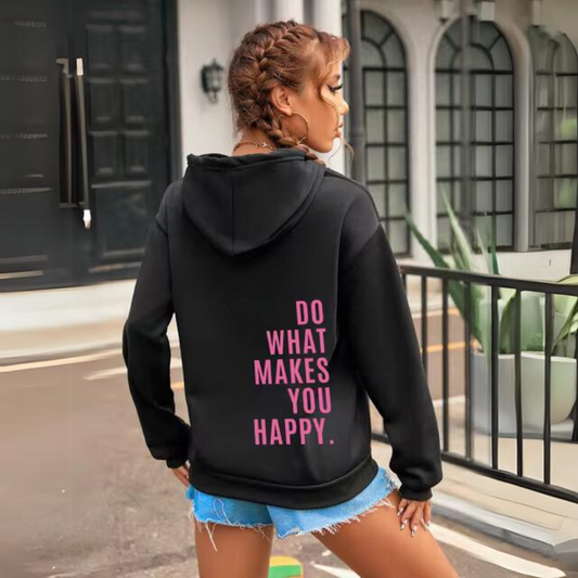 Bella | Women's Graphic Print Loose Fit Hoodie
