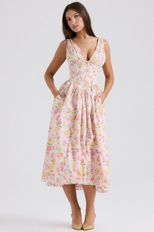 Wendy | Women's Elegant Floral Wedding Guest Dress