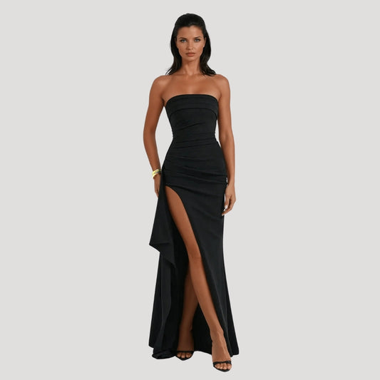 Millicent | Women Strapless Wedding Guest Maxi Dress