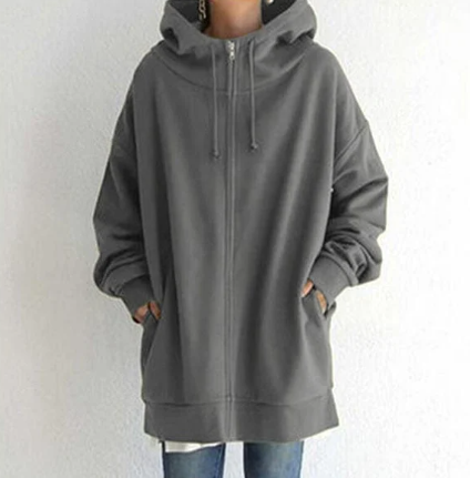 Diana | Women's Full Zipper Oversized Hoodie