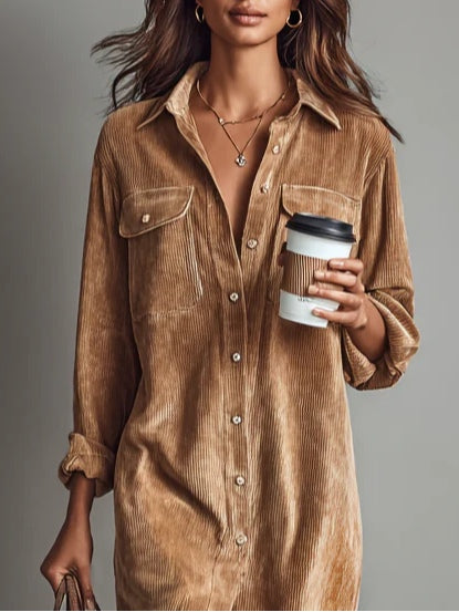 Grace | Women's Elegant Button-Up Midi Dress