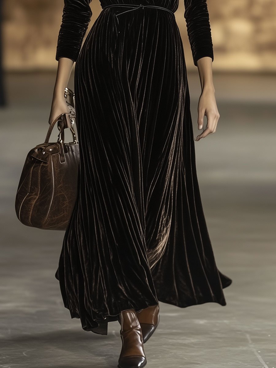 Imogen | Women's Elegant Velvet Longline Evening Dress