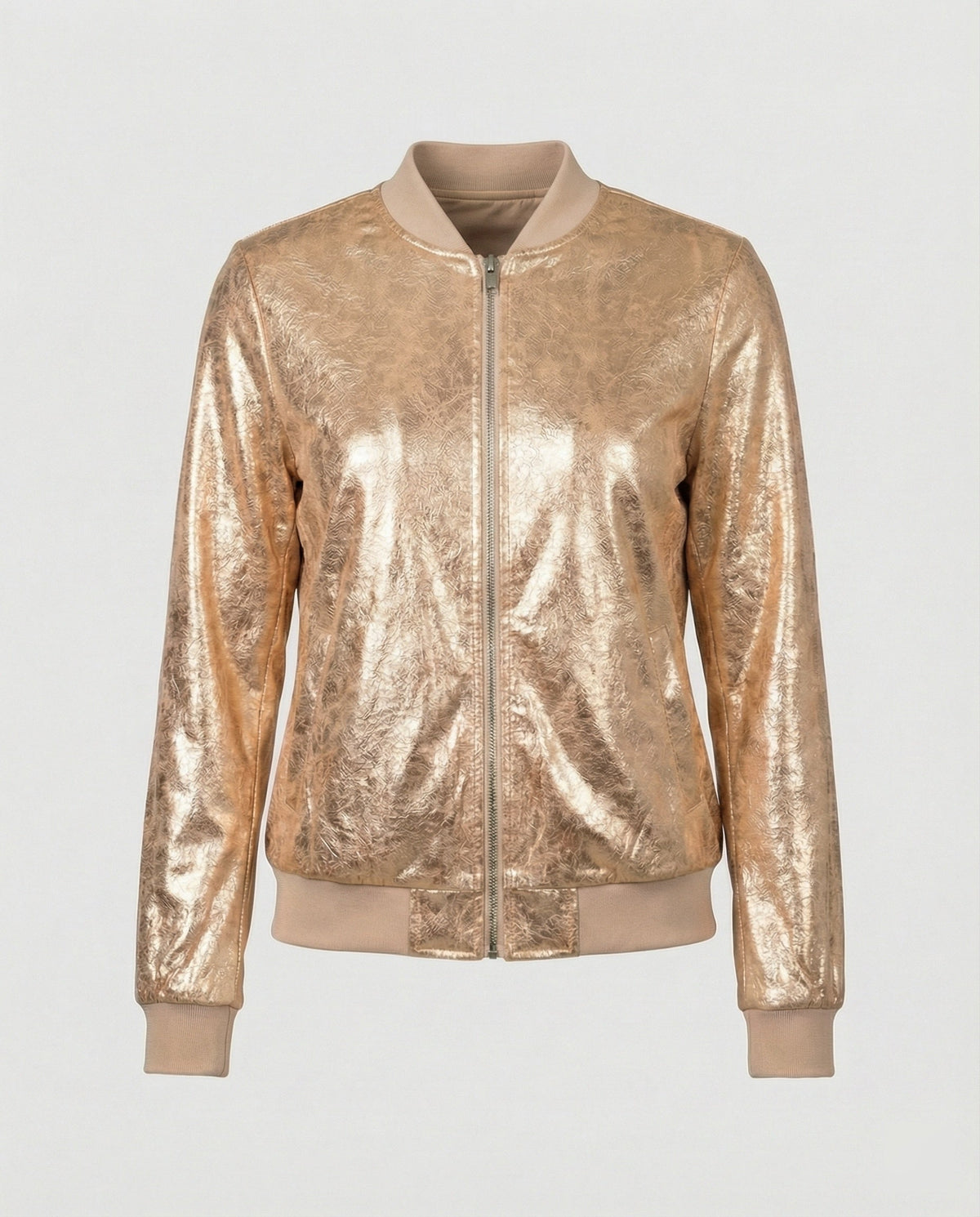 Lily | Women's Shimmer Zip-Up Bomber Jacket