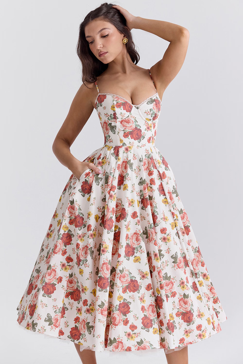 Freya | Women’s Wedding Guest Midi Dress