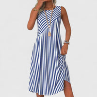 Elsie | Women's Elegant Striped Fall Dress