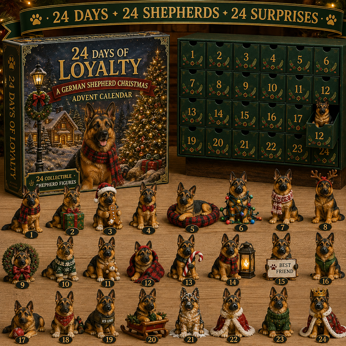 24-Day Dog Christmas Advent Calendar