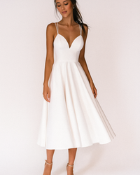 Daisy | Women Strappy Wedding Guest Midi Dress