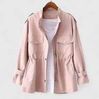 Hazel | Women's Elegant Structured Overcoat with Zipper