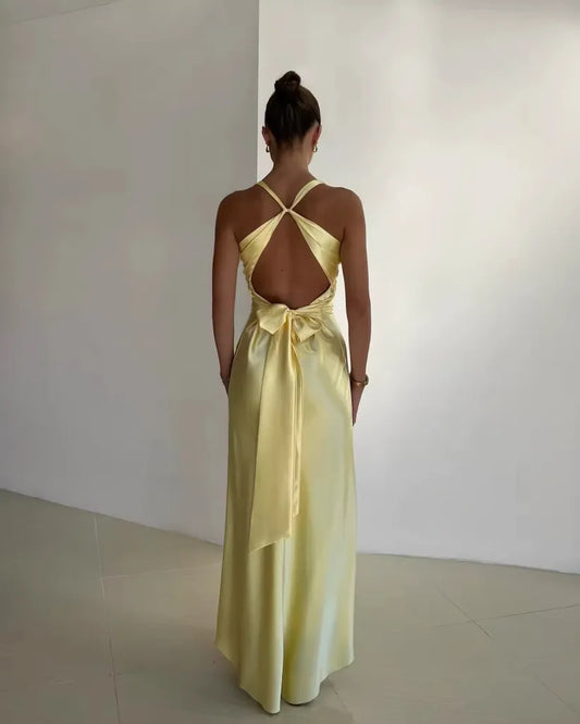 Lucy | Women's Open Back Wedding Guest Dress
