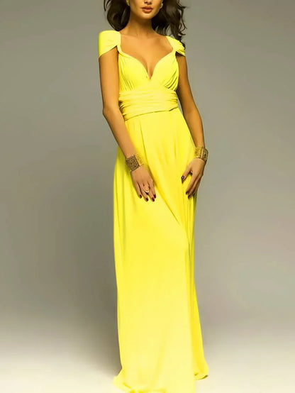 Queenie | Women’s Convertible Wedding Guest Maxi Dress