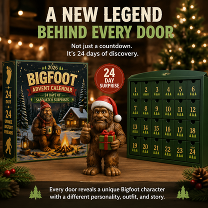 24-Day Christmas Advent Calendar Bigfoot Collectible Figures