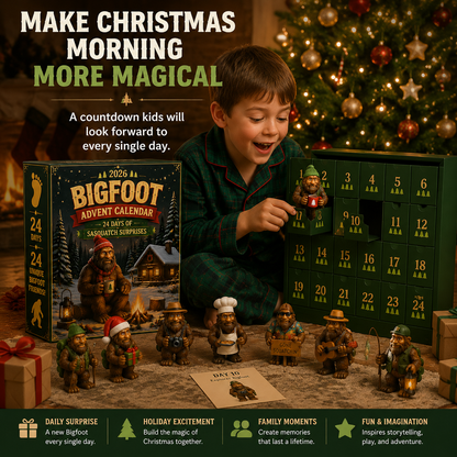 24-Day Christmas Advent Calendar Bigfoot Collectible Figures