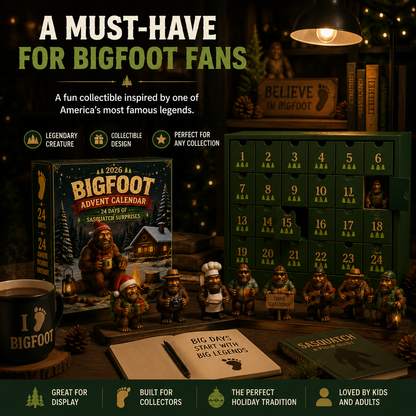 24-Day Christmas Advent Calendar Bigfoot Collectible Figures