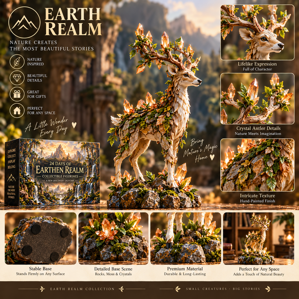 24-Day Christmas Advent Calendar Mystical Creature Collection