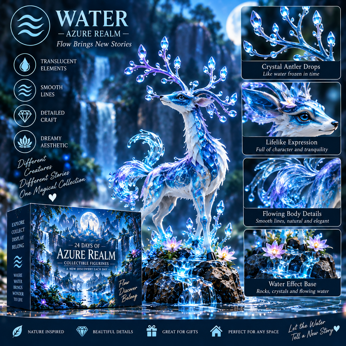 24-Day Christmas Advent Calendar Mystical Creature Collection