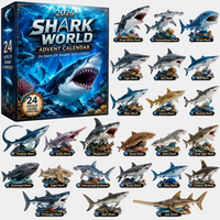 24-Day Christmas Advent Calendar Shark World Collectible Set