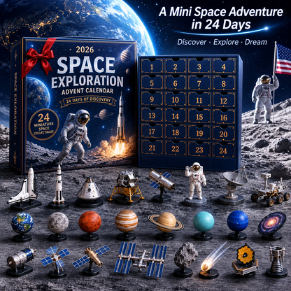 24-Day Christmas Advent Calendar Space Exploration Collectibles Set