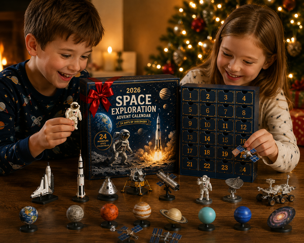 24-Day Christmas Advent Calendar Space Exploration Collectibles Set