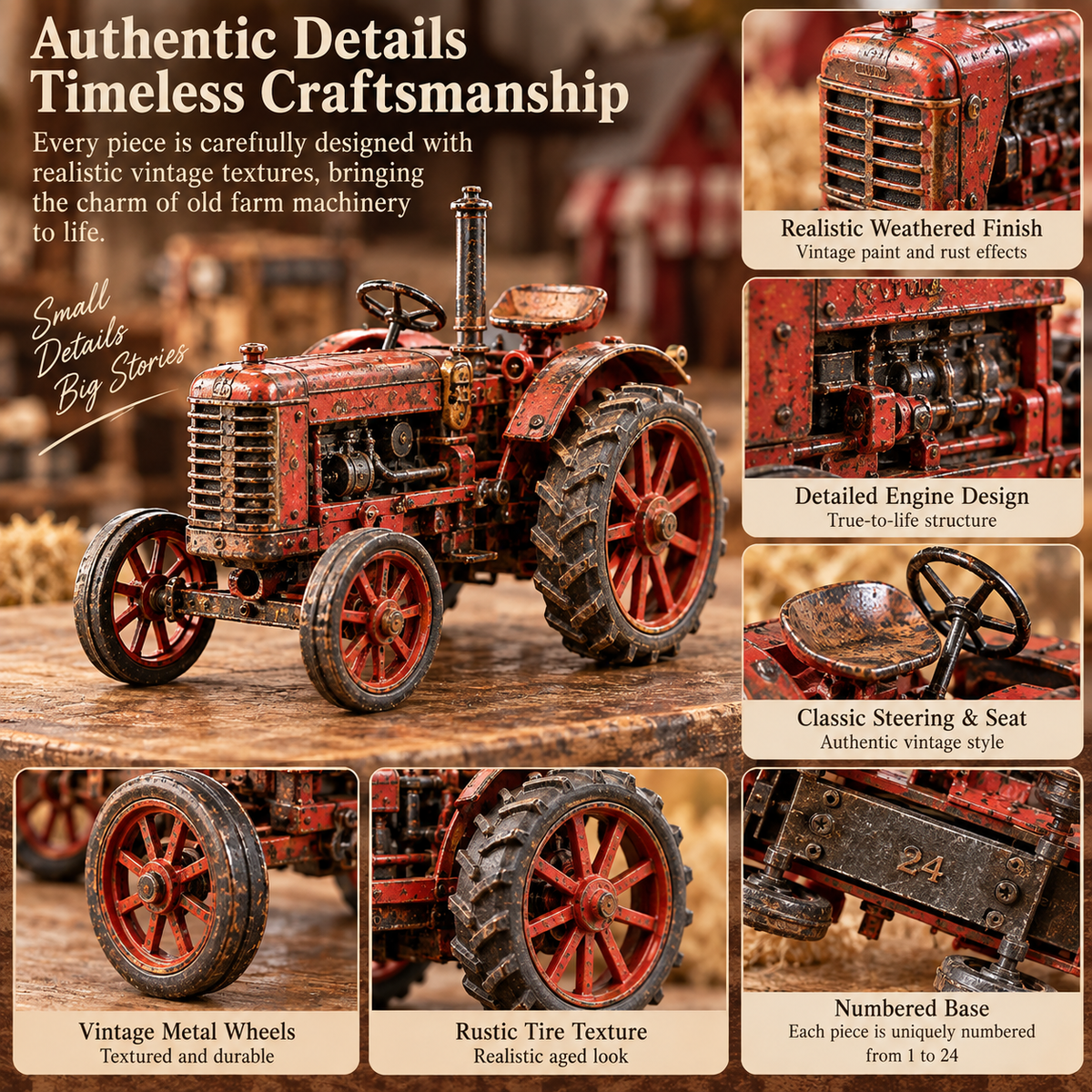 24-Day Christmas Advent Calendar Vintage Farm Machinery Collection