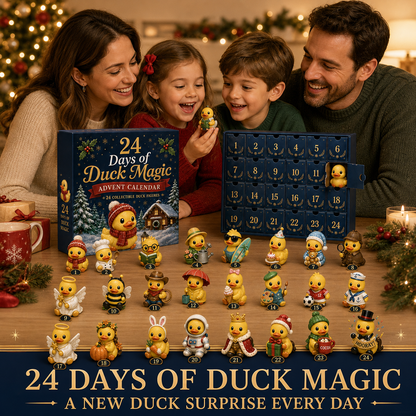 24-Day Christmas Advent Calendar with 24 Collectible Duck Figures