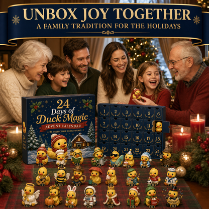 24-Day Christmas Advent Calendar with 24 Collectible Duck Figures