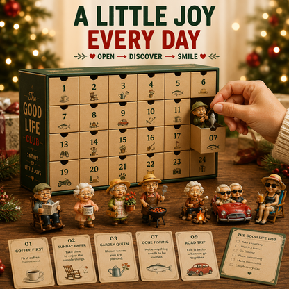24-Day Christmas Advent Calendar with 24 Collectible Figurines