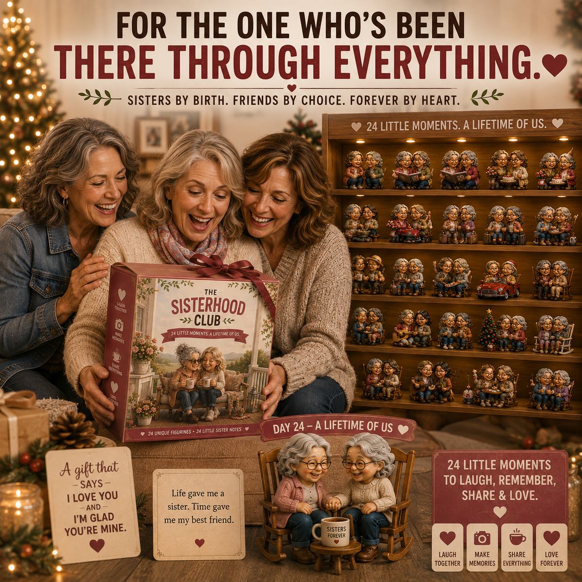 24-Day Christmas Advent Calendar with 24 Collectible Figurines