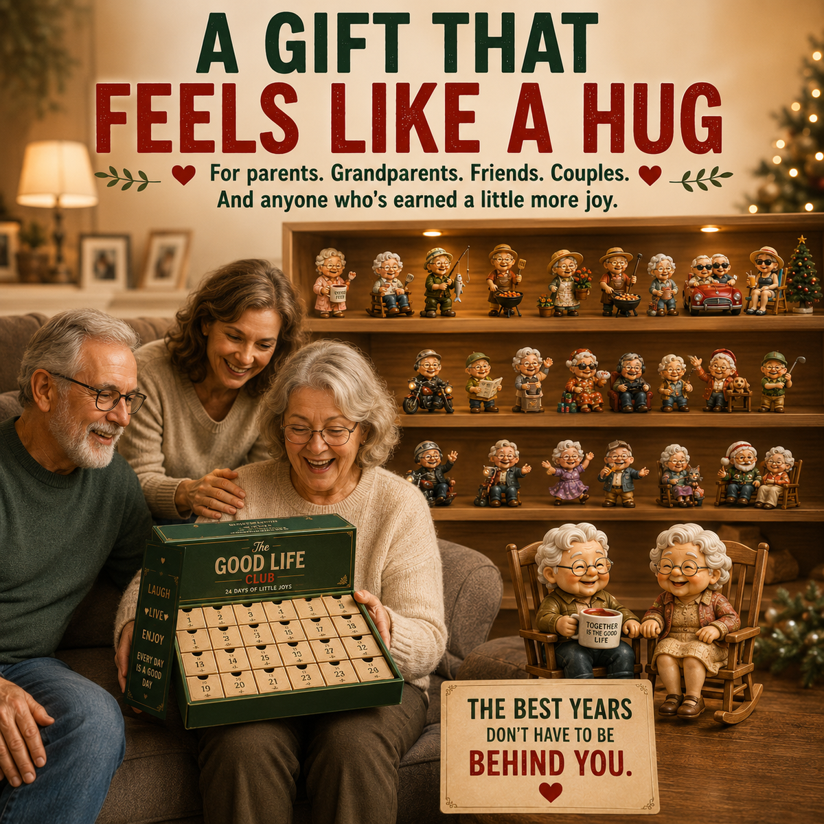 24-Day Christmas Advent Calendar with 24 Collectible Figurines