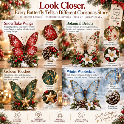 24-Day Christmas Advent Calendar with Butterfly Surprises