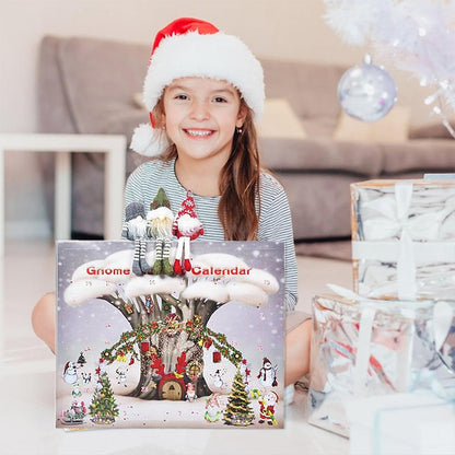 24-Day Gnome Christmas Advent Calendar with Festive Surprise Drawers