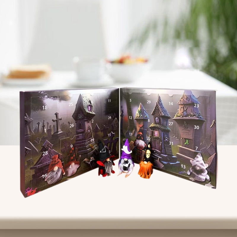 24-Day Gnome Christmas Advent Calendar with Festive Surprise Drawers