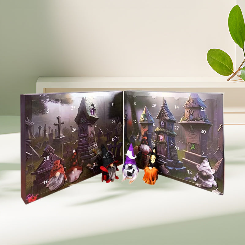 24-Day Gnome Christmas Advent Calendar with Festive Surprise Drawers