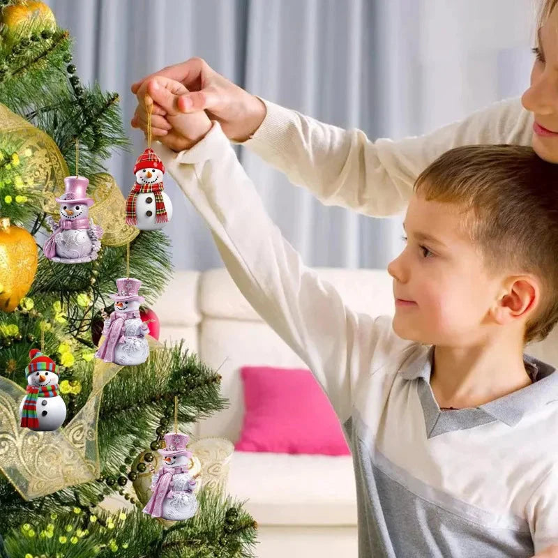 24-Day Kids Christmas Advent Calendar with Festive Snowman Ornaments