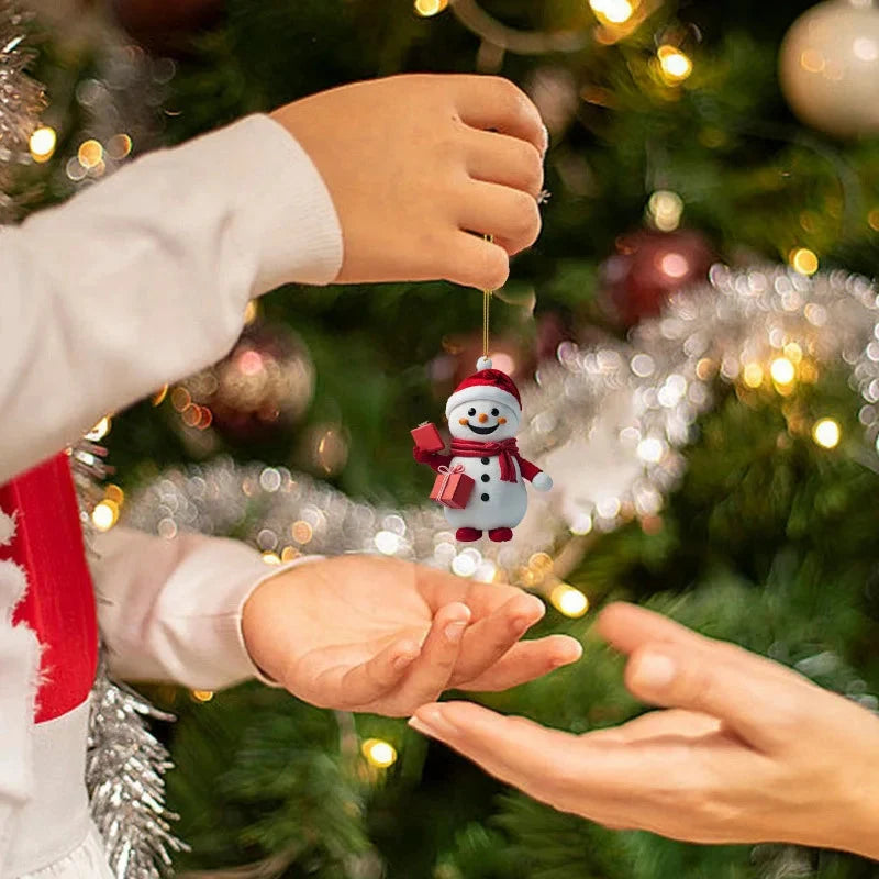 24-Day Kids Christmas Advent Calendar with Festive Snowman Ornaments