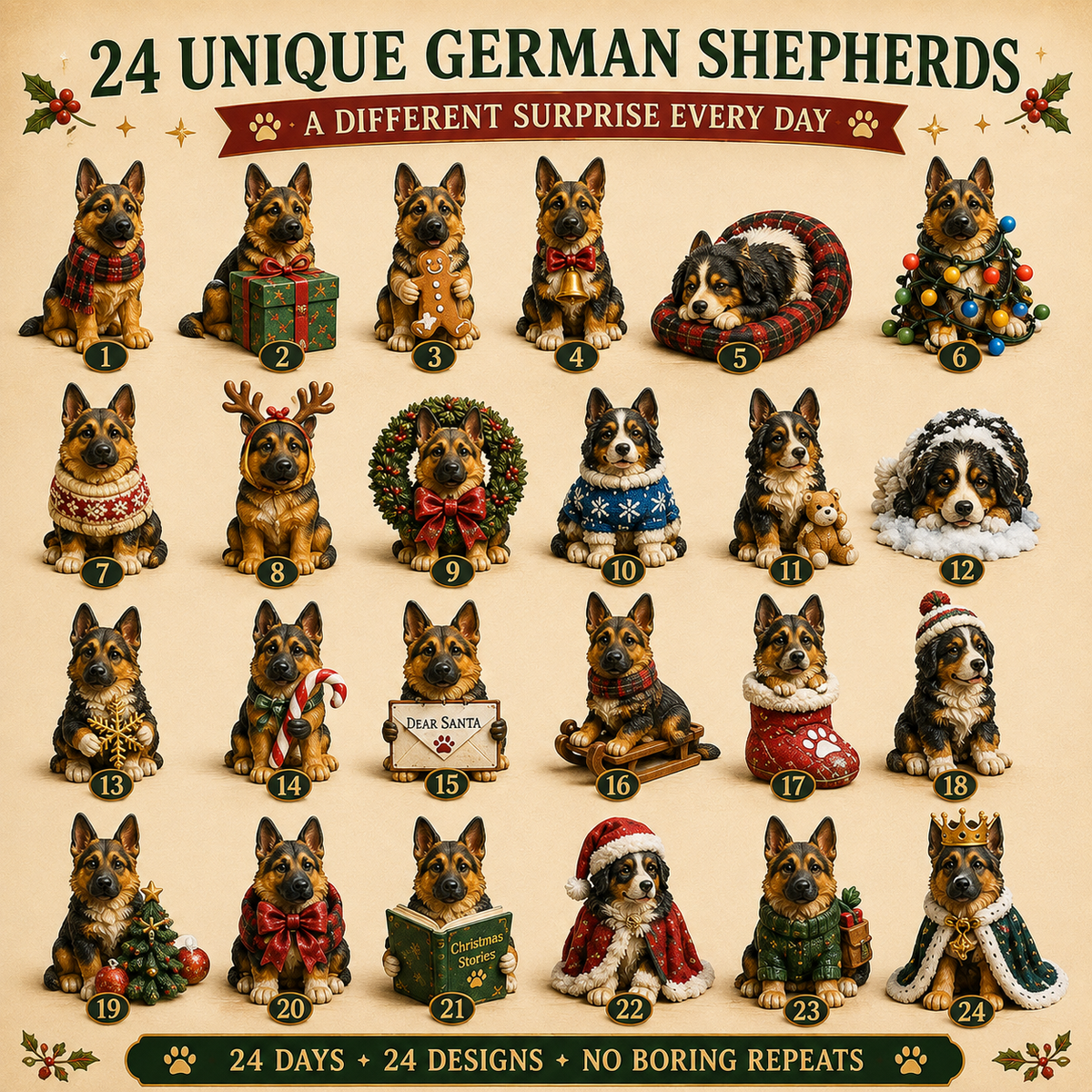 24-Day Dog Christmas Advent Calendar
