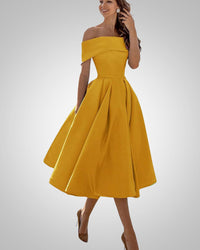 Yvette | Women's Elegant Fall Off-Shoulder Dress