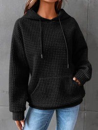 Vicky | Women's Textured Pouch Pocket Hoodie