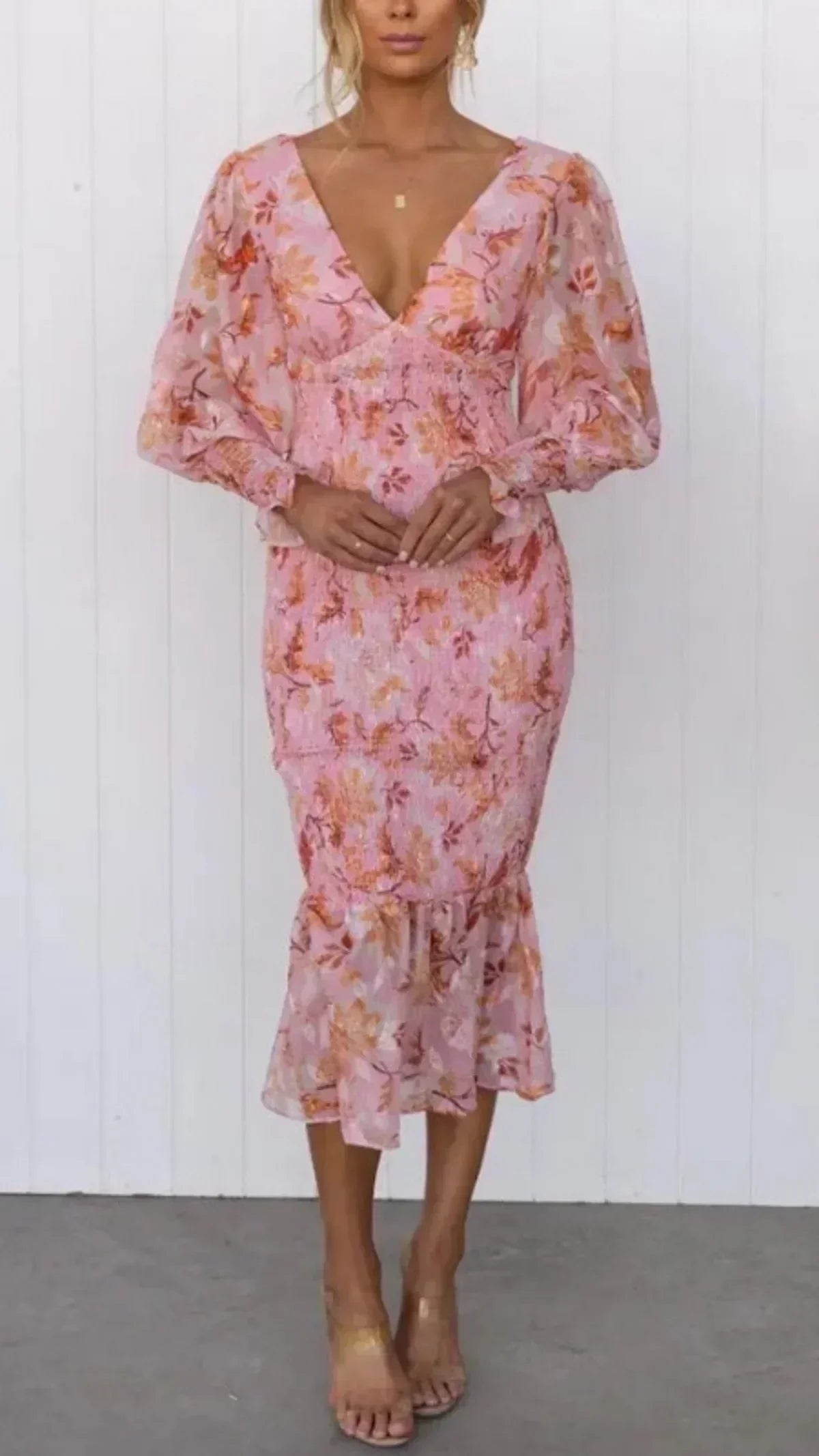 Blakely | Women’s Puff Sleeves Wedding Guest Dress