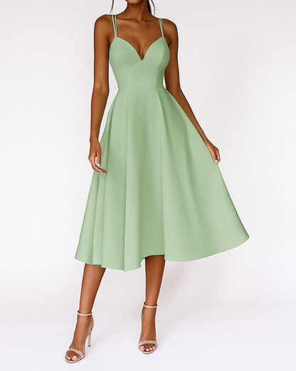 Daisy | Women Strappy Wedding Guest Midi Dress