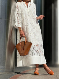 Uma | Women's Lace Fall Maxi Dress