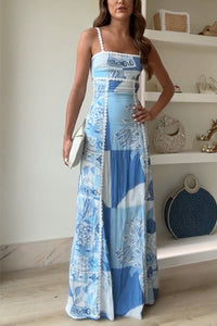 Cleo | Women's Printed Wedding Guest Maxi Dress