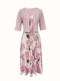 Sadie | Women's Sophisticated Floral Maxi Dress With Cardigan