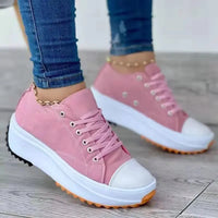 Aria | Women Platform Sneakers with Lace-Up Front