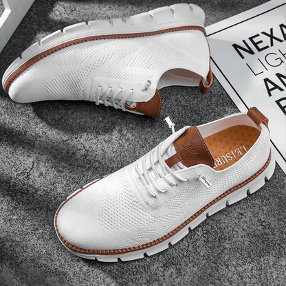 Cedric | Men Lace-Up Knit Sneakers with Orthopedic Sole