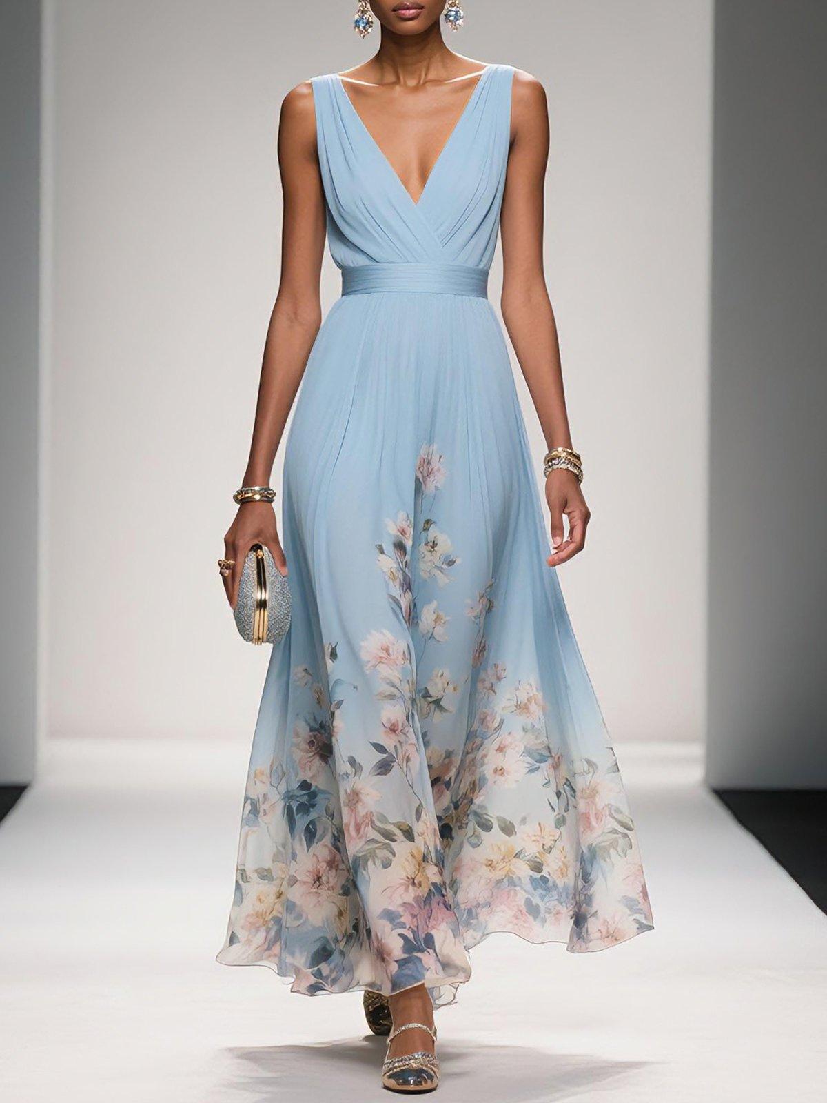 Celia | Women Floral Print Wedding Guest Dress