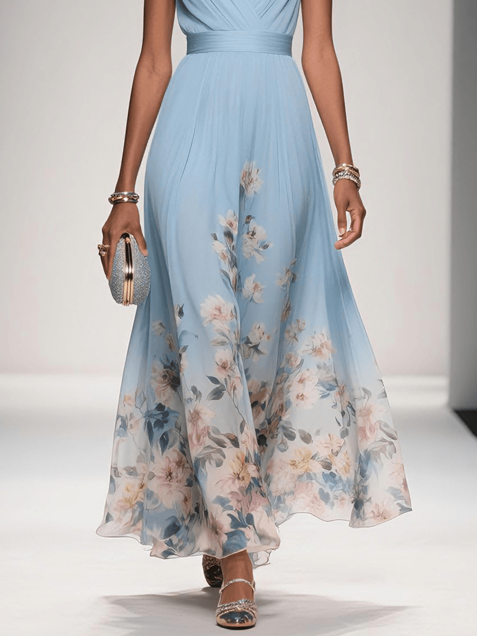 Celia | Women Floral Print Wedding Guest Dress