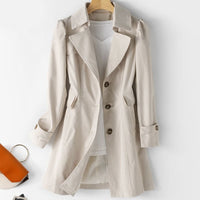 Dana | Women's Classic Tailored Trenchcoat with Buttons